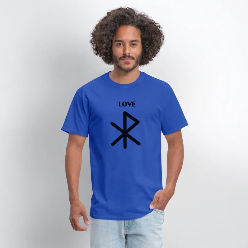 Love Viking runes with text LOVE