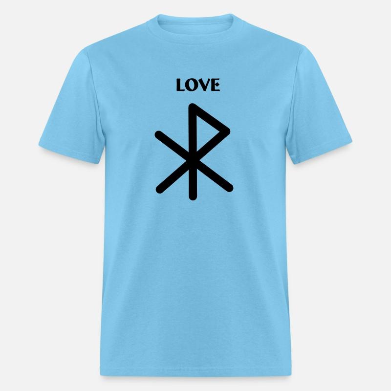 Love Viking runes with text LOVE