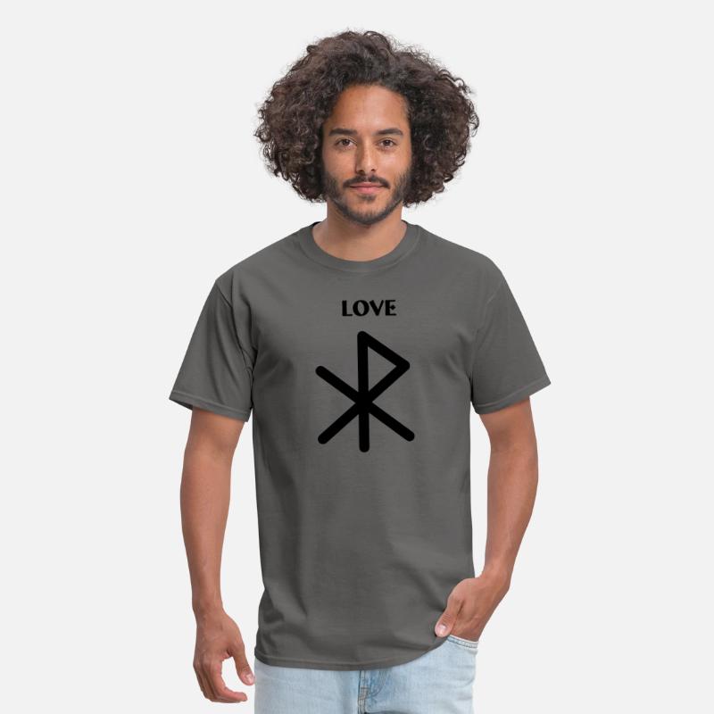 Love Viking runes with text LOVE