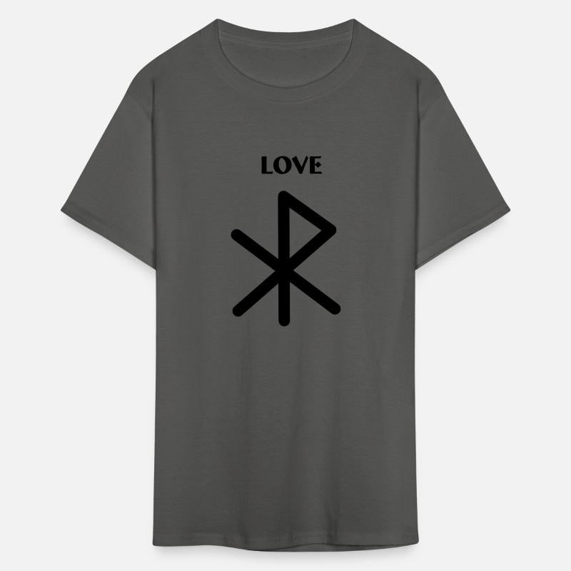 Love Viking runes with text LOVE