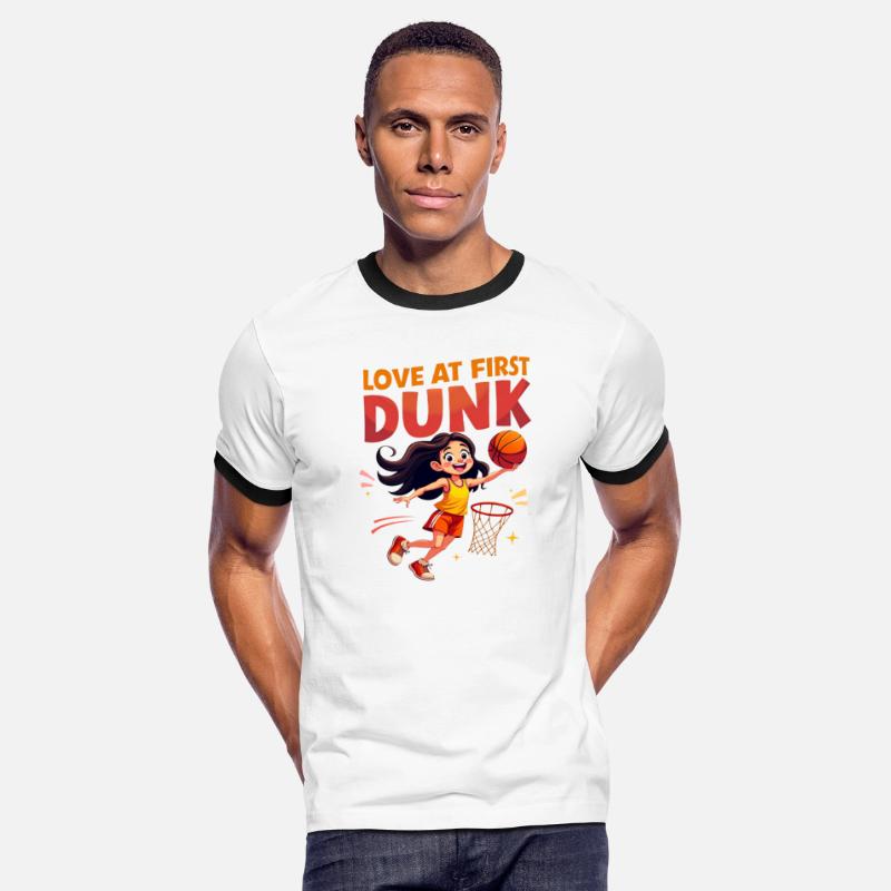LoveAtFirst Dunk - Valentine's Day Basketball girl