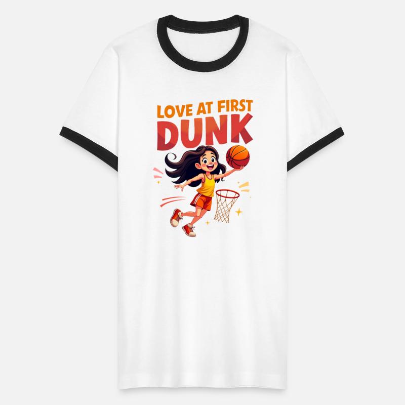 LoveAtFirst Dunk - Valentine's Day Basketball girl
