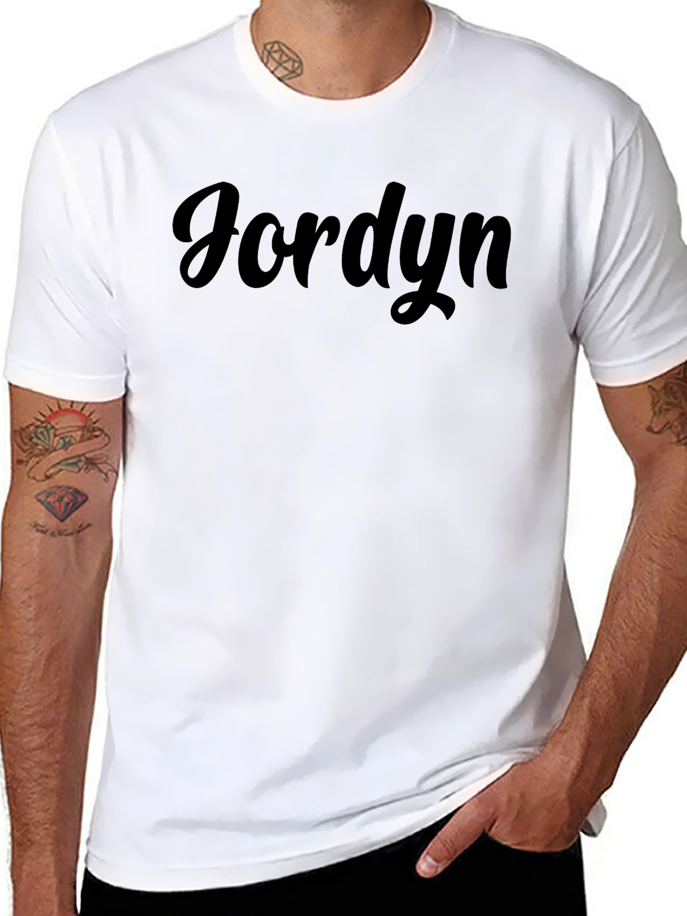 Jordyn Script Tee - Stylish Custom Name Shirt
