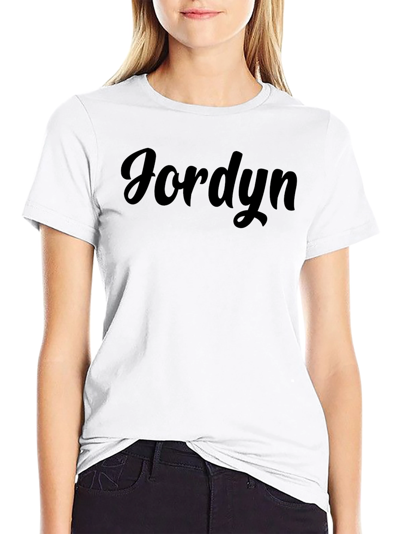Jordyn Script Tee - Stylish Custom Name Shirt