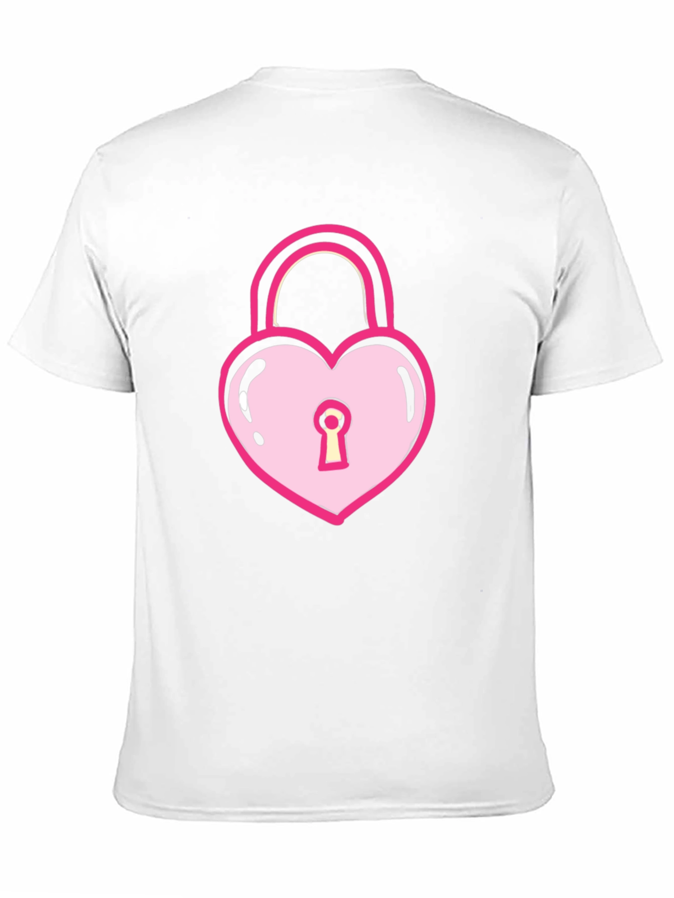 Heart Lock T-Shirt - Sweet & Edgy Style