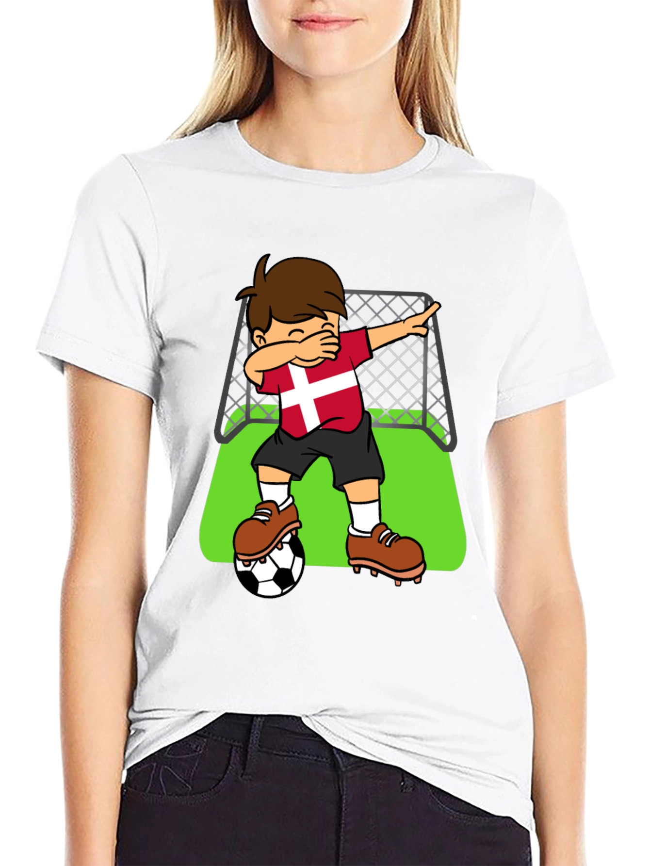 Denmark Soccer Dab T-Shirt