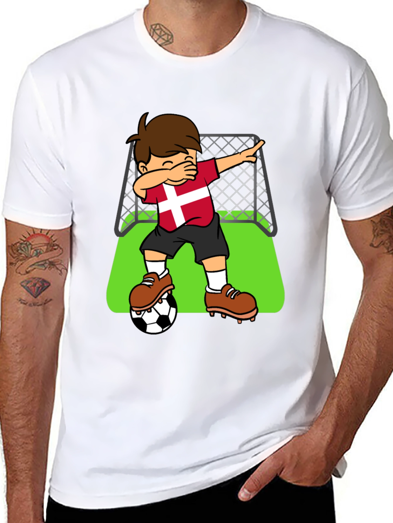 Denmark Soccer Dab T-Shirt