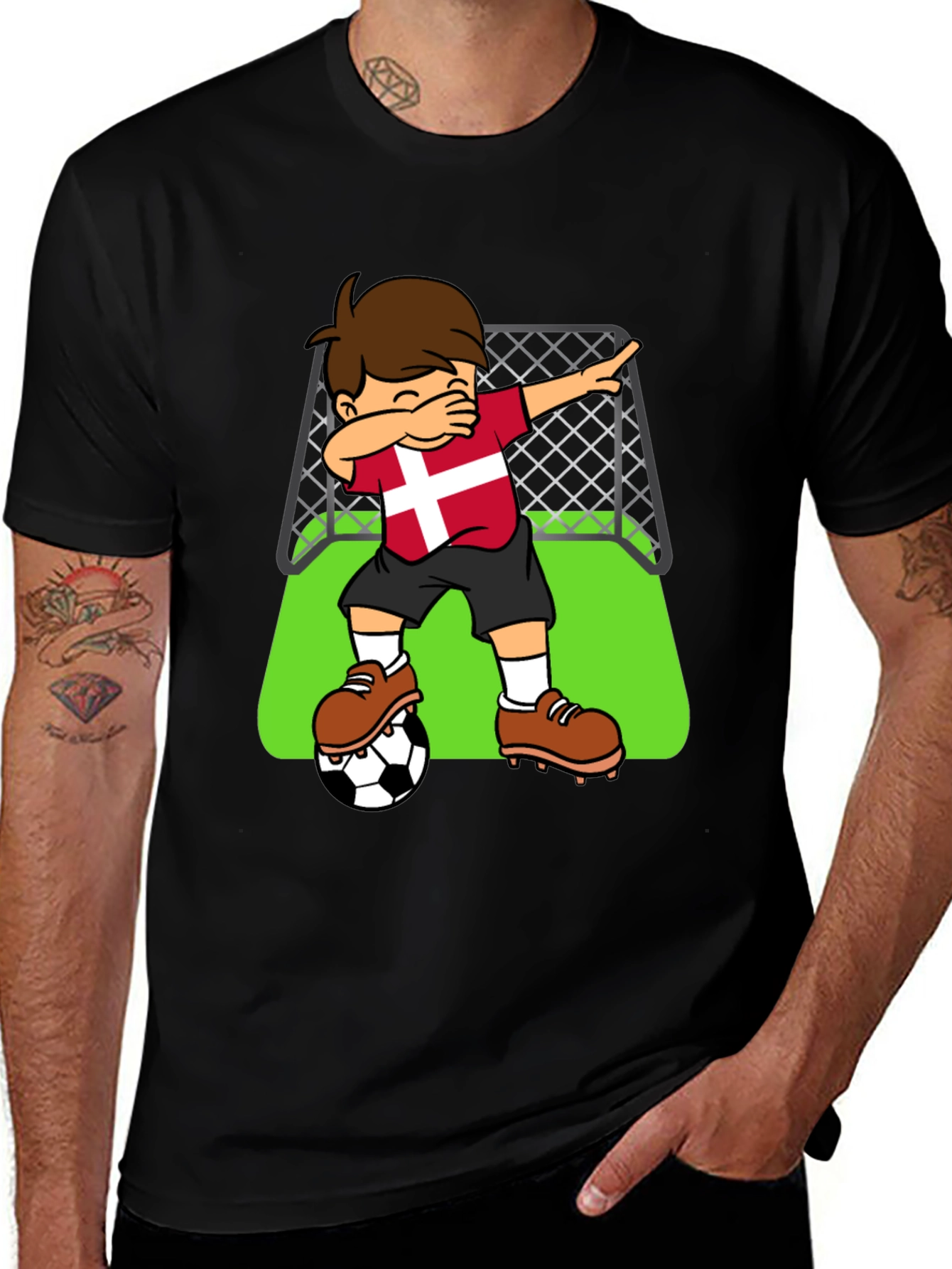 Denmark Soccer Dab T-Shirt