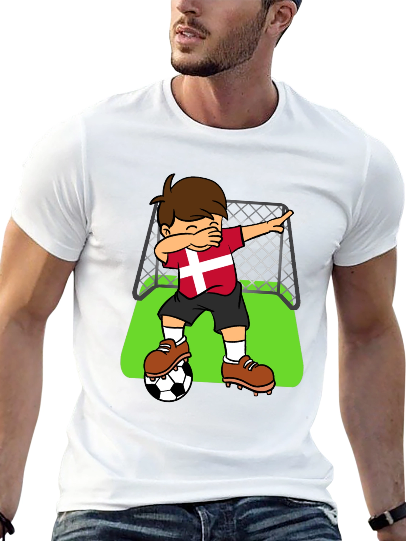Denmark Soccer Dab T-Shirt