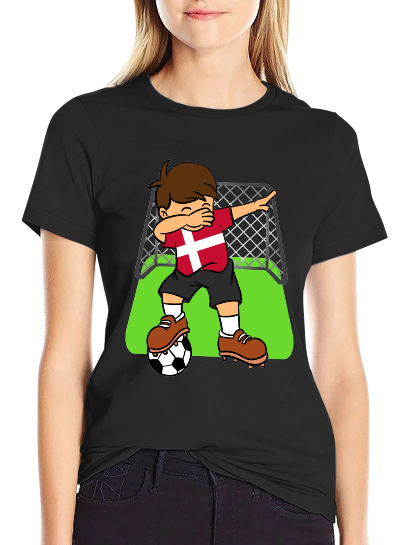 Denmark Soccer Dab T-Shirt