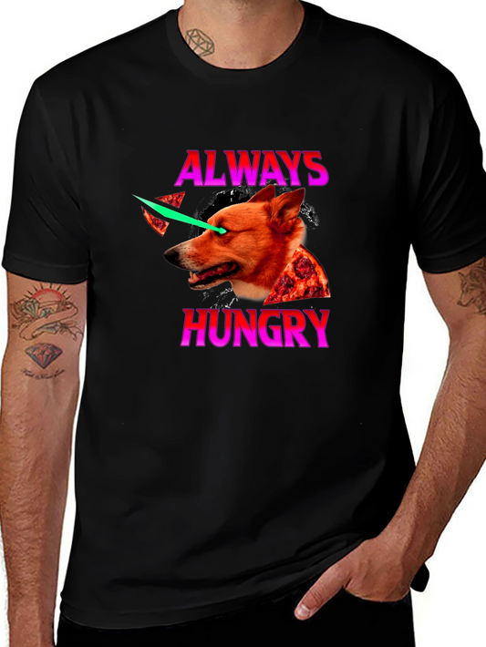 Always Hungry Dog Graphic T-Shirt