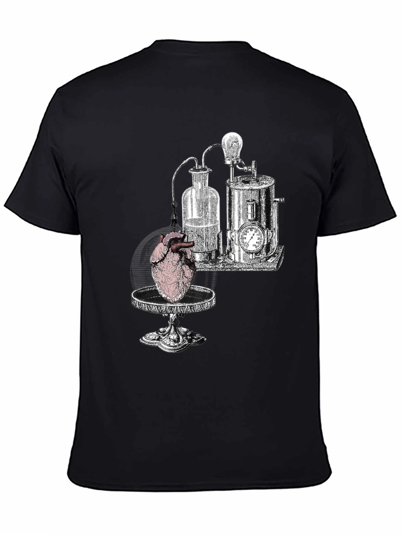 Steampunk Heart T-Shirt - Black Graphic Tee
