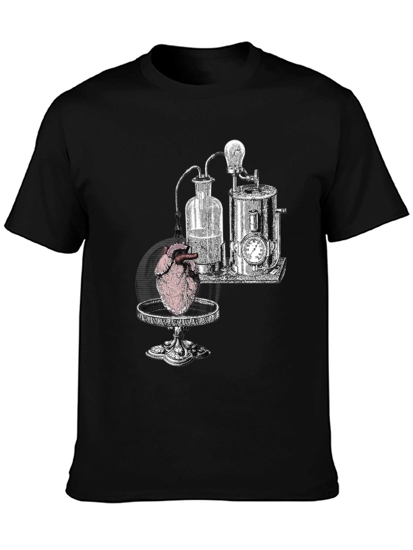 Steampunk Heart T-Shirt - Black Graphic Tee