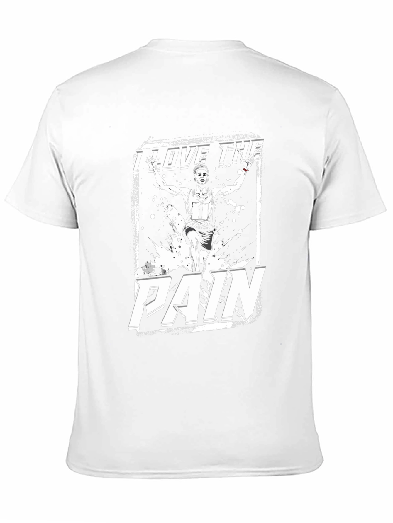 I Love The Pain Graphic Tee - Black