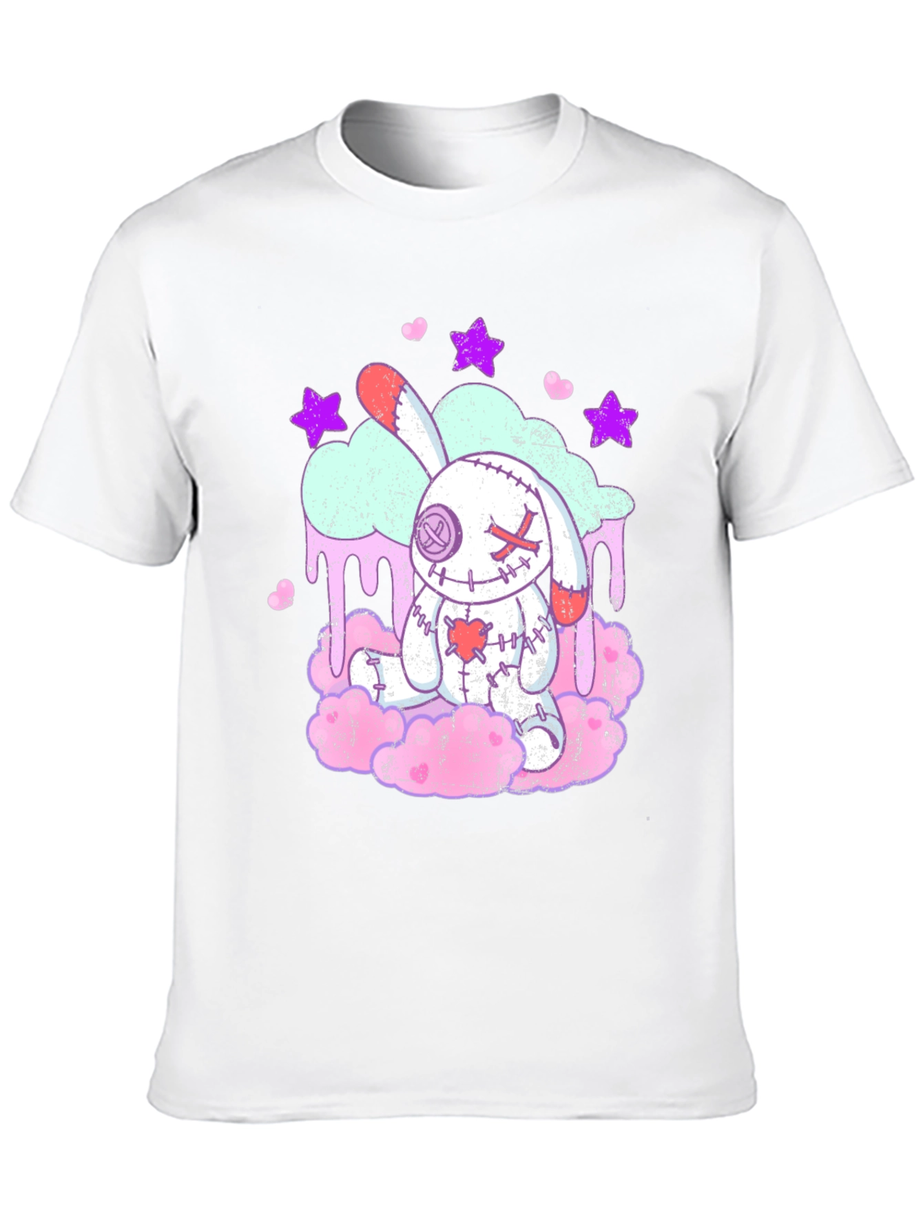 Creepy Cute Voodoo Bunny T-Shirt - Goth Pastel