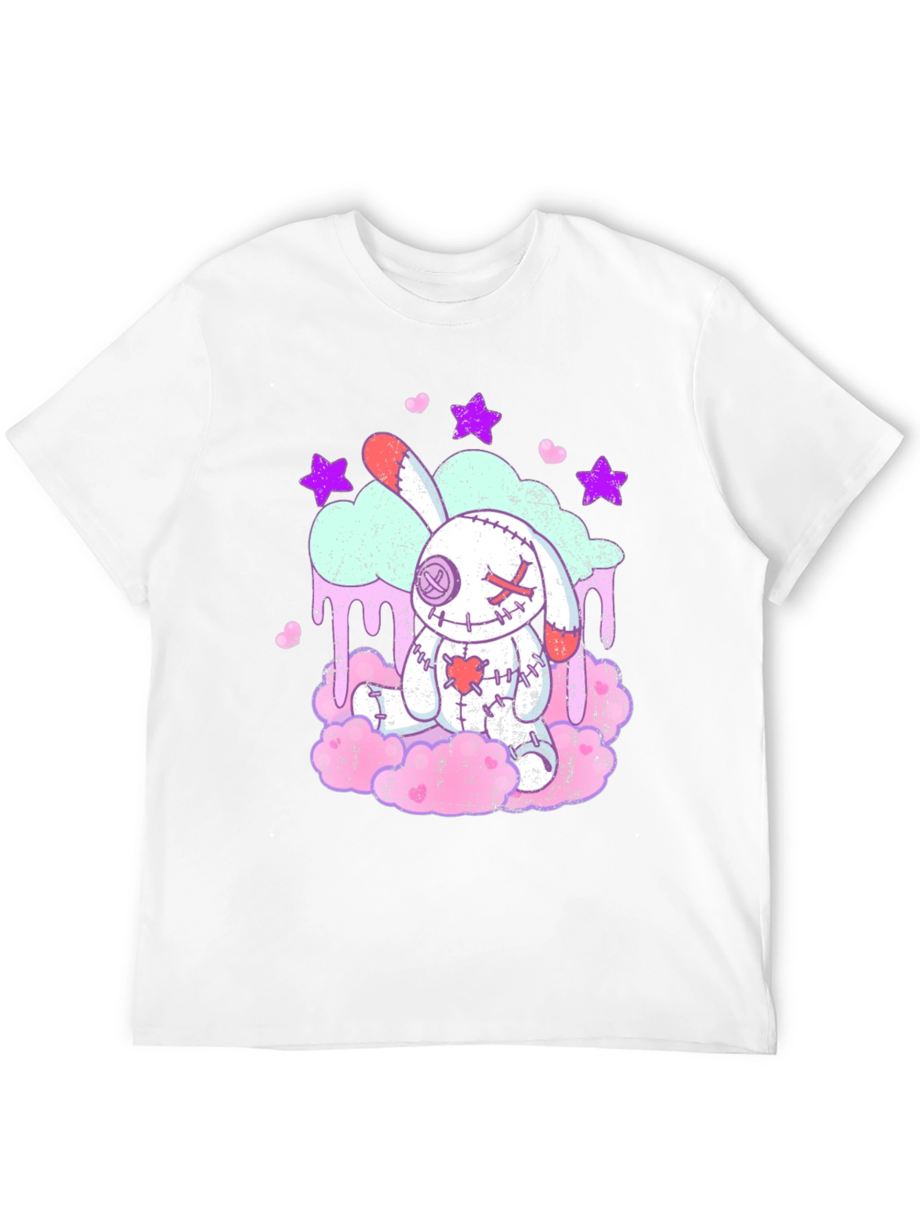 Creepy Cute Voodoo Bunny T-Shirt - Goth Pastel