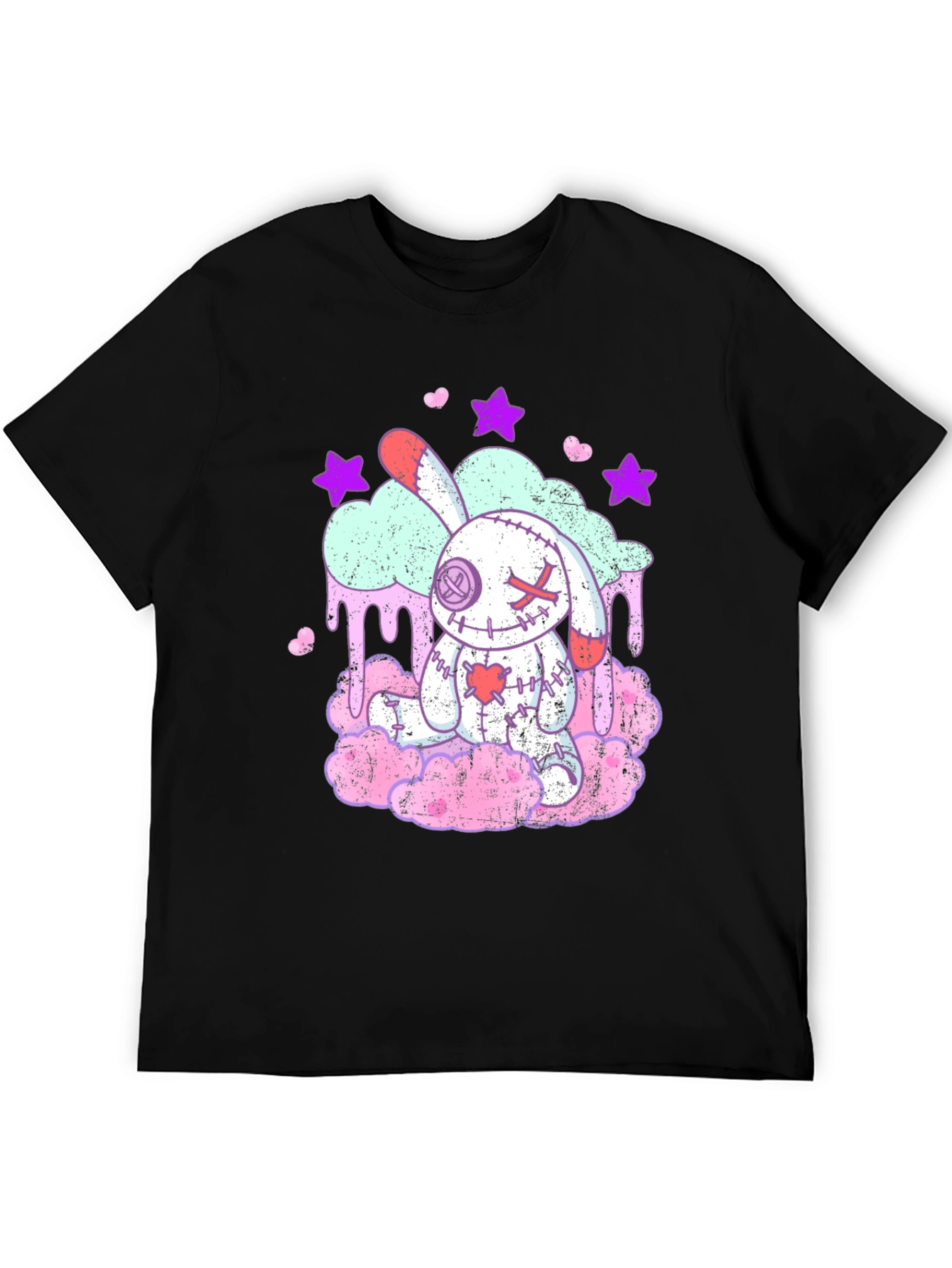 Creepy Cute Voodoo Bunny T-Shirt - Goth Pastel