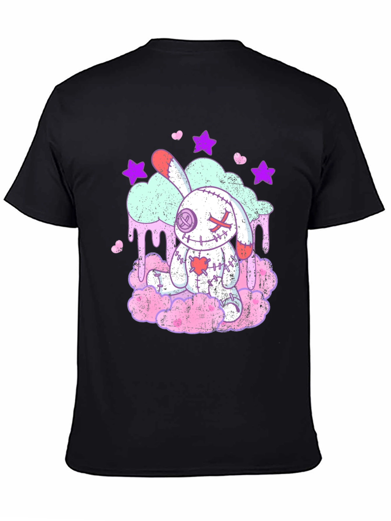 Creepy Cute Voodoo Bunny T-Shirt - Goth Pastel