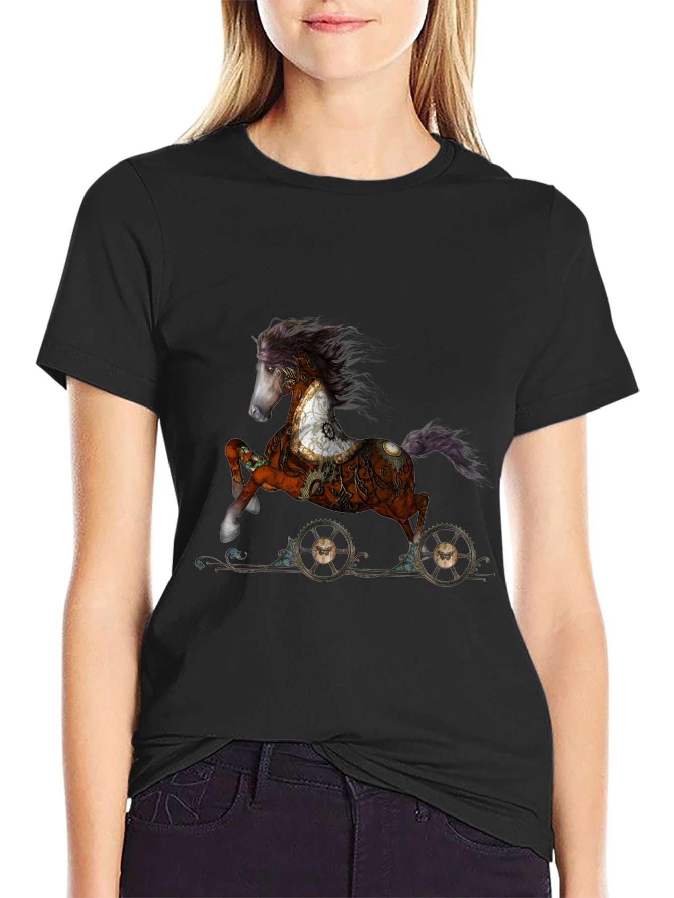 Steampunk Horse T-Shirt - Unique Graphic Tee