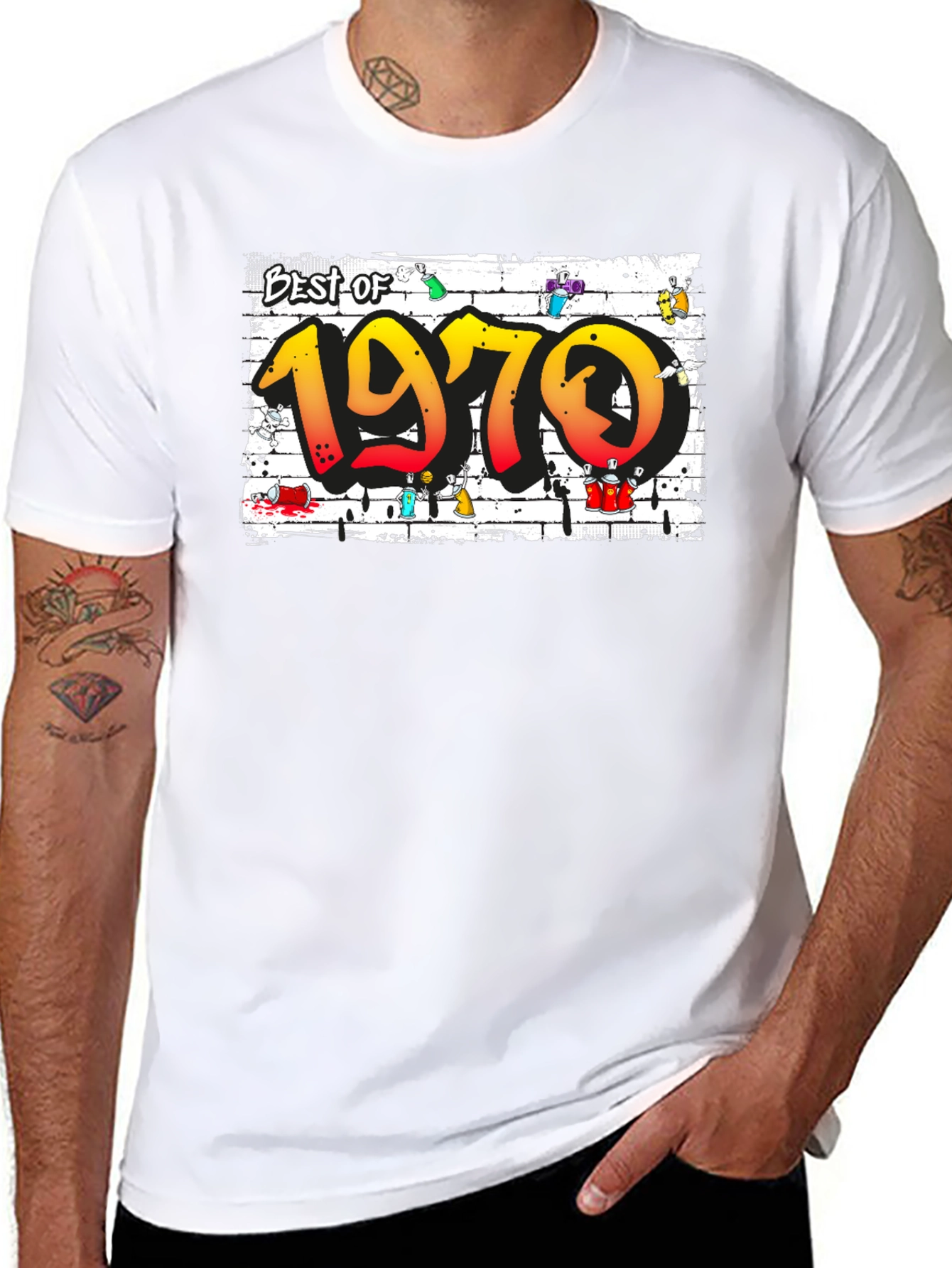 Best of 1970 Graffiti Style Tee