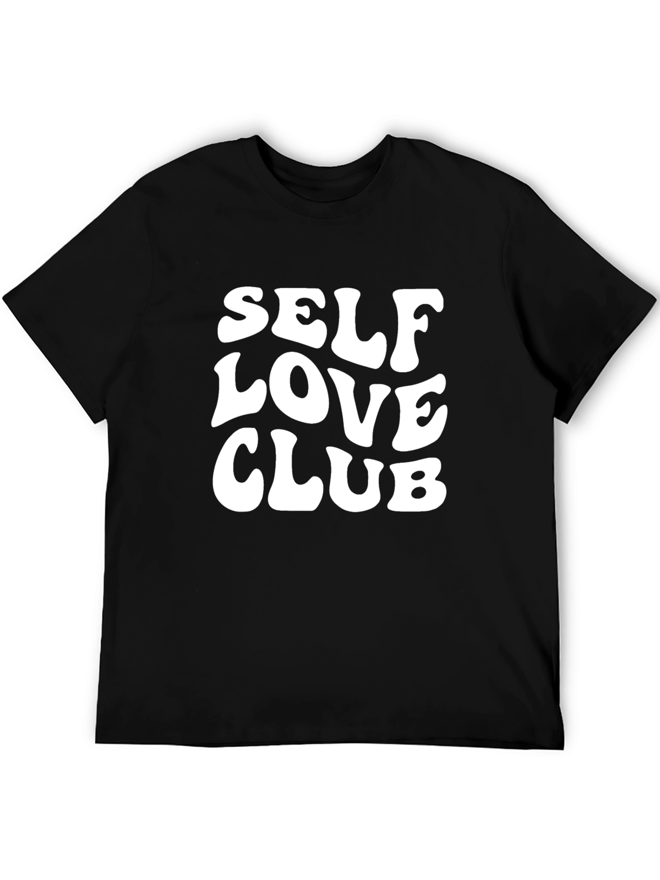 Self Love Club Graphic Tee - Black Cotton T-Shirt