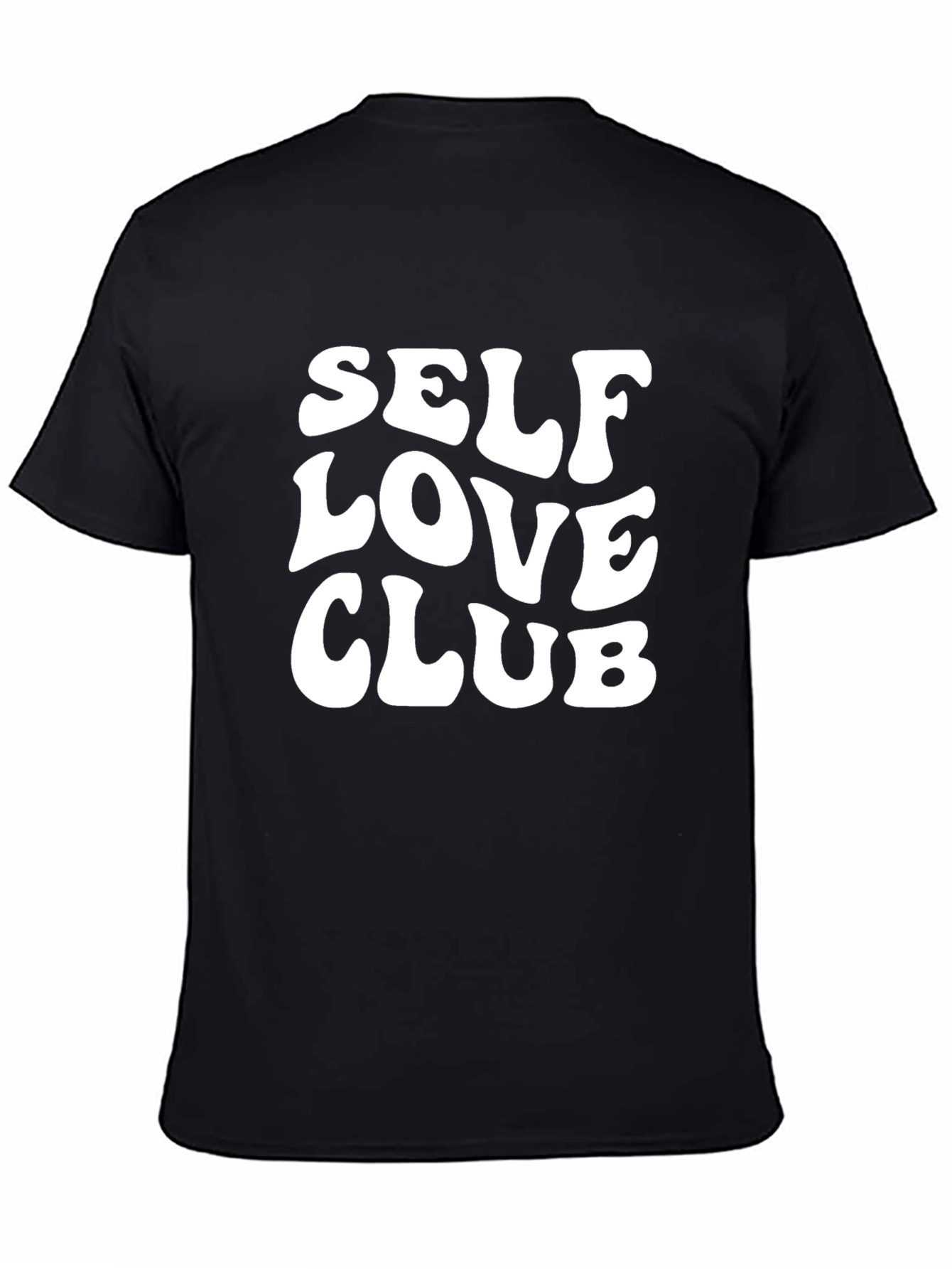 Self Love Club Graphic Tee - Black Cotton T-Shirt