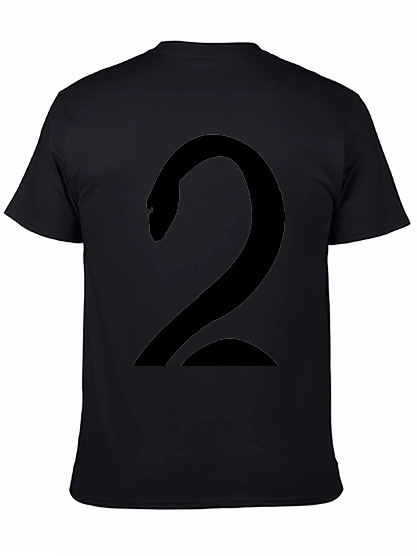 Bold Number Two Black Graphic Tee