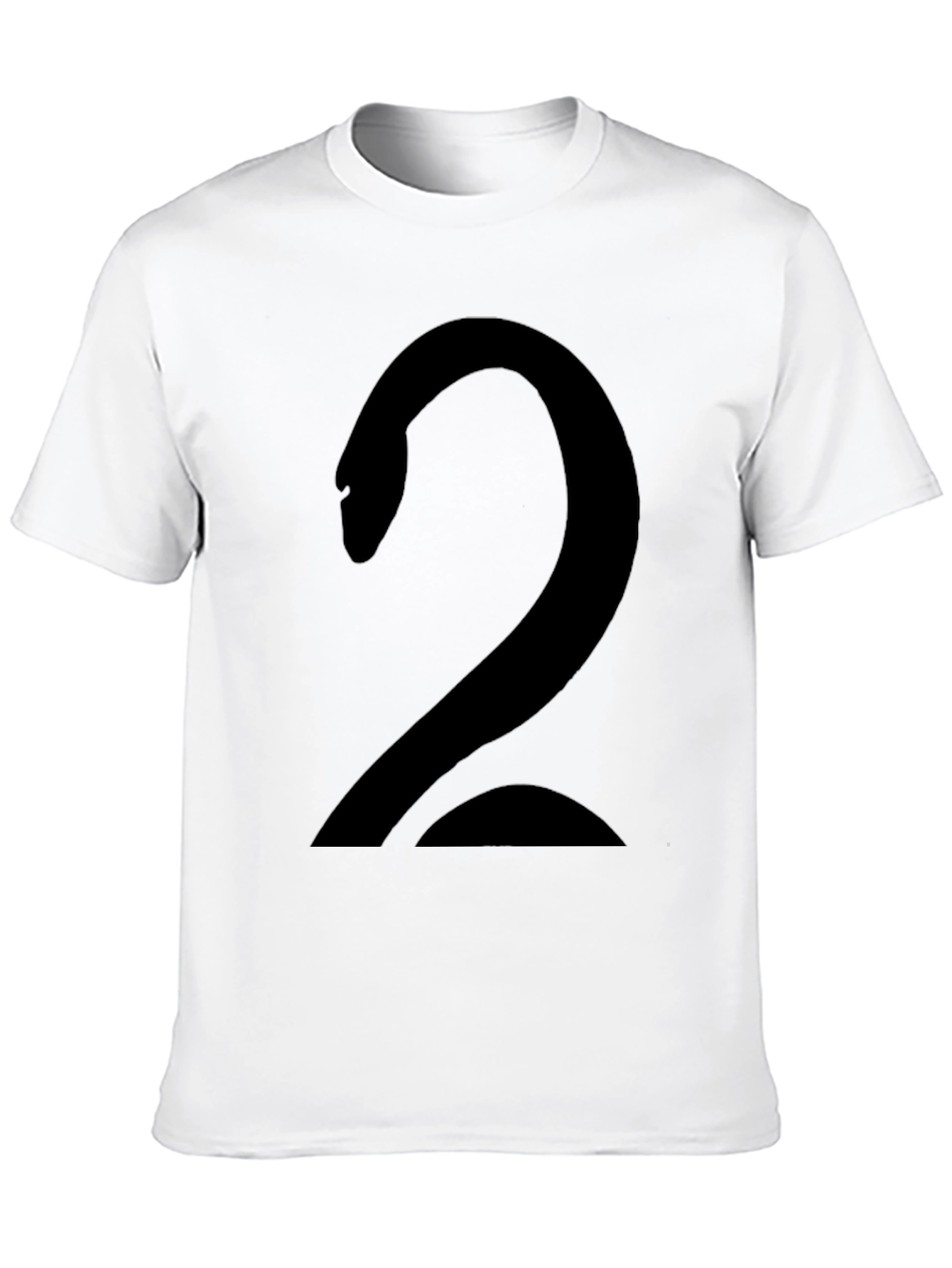 Bold Number Two Black Graphic Tee
