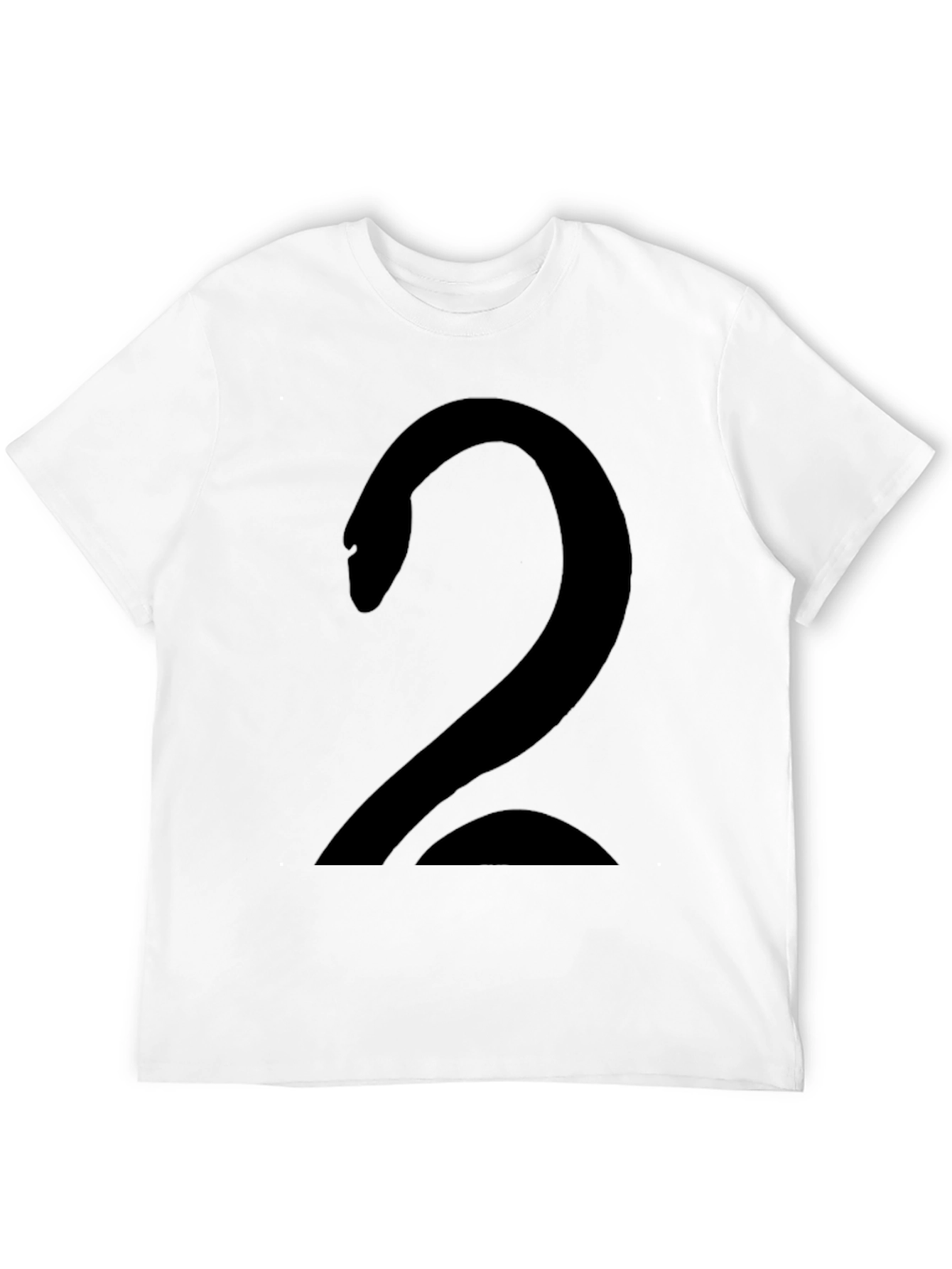 Bold Number Two Black Graphic Tee