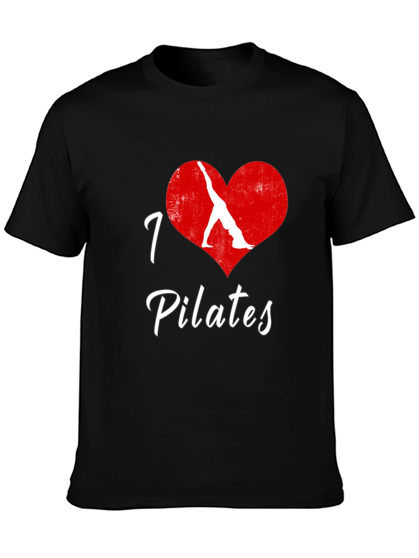 I Love Pilates Black T-Shirt