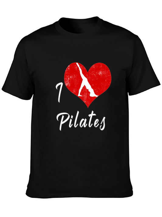 I Love Pilates Black T-Shirt