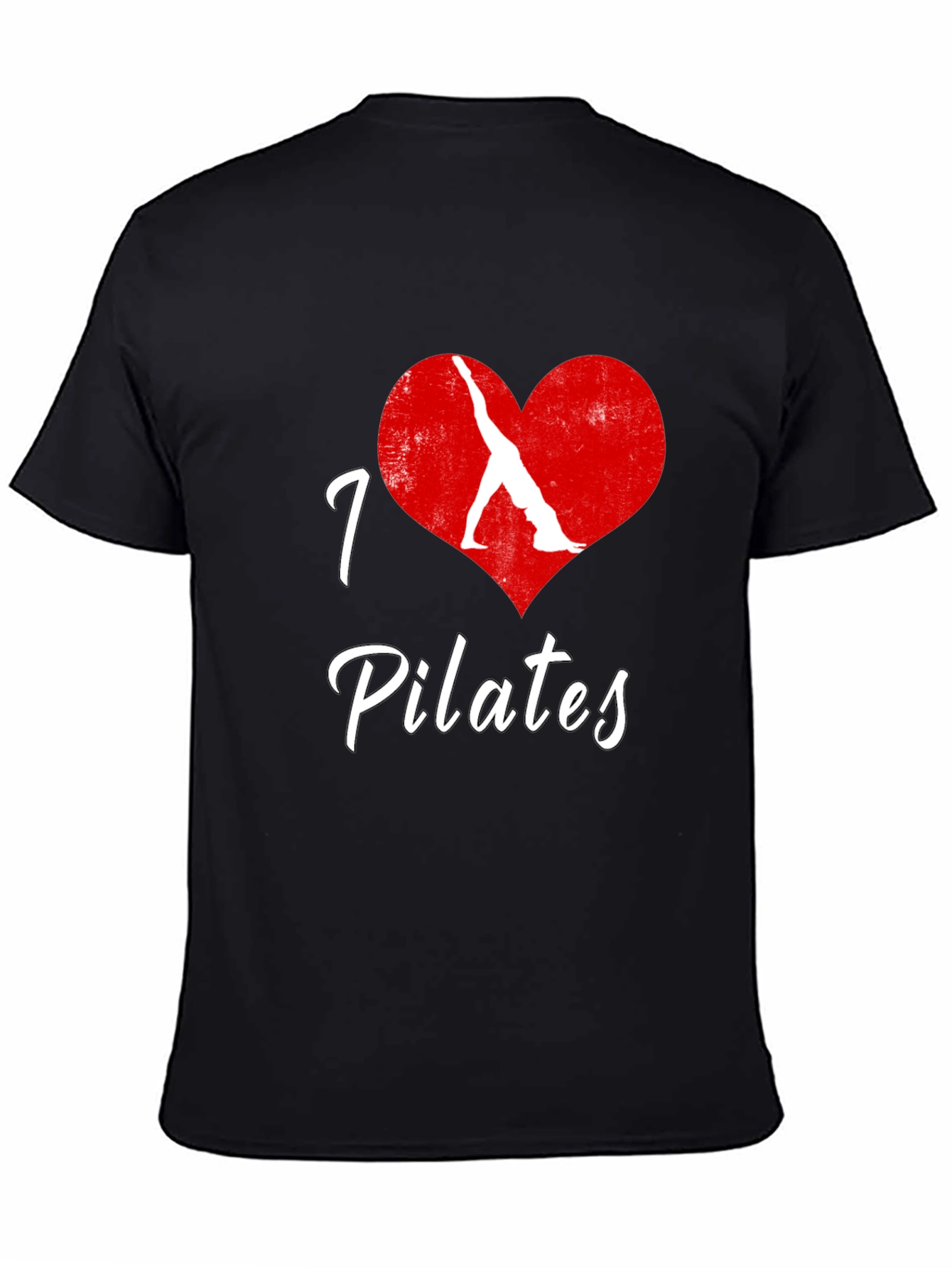 I Love Pilates Black T-Shirt
