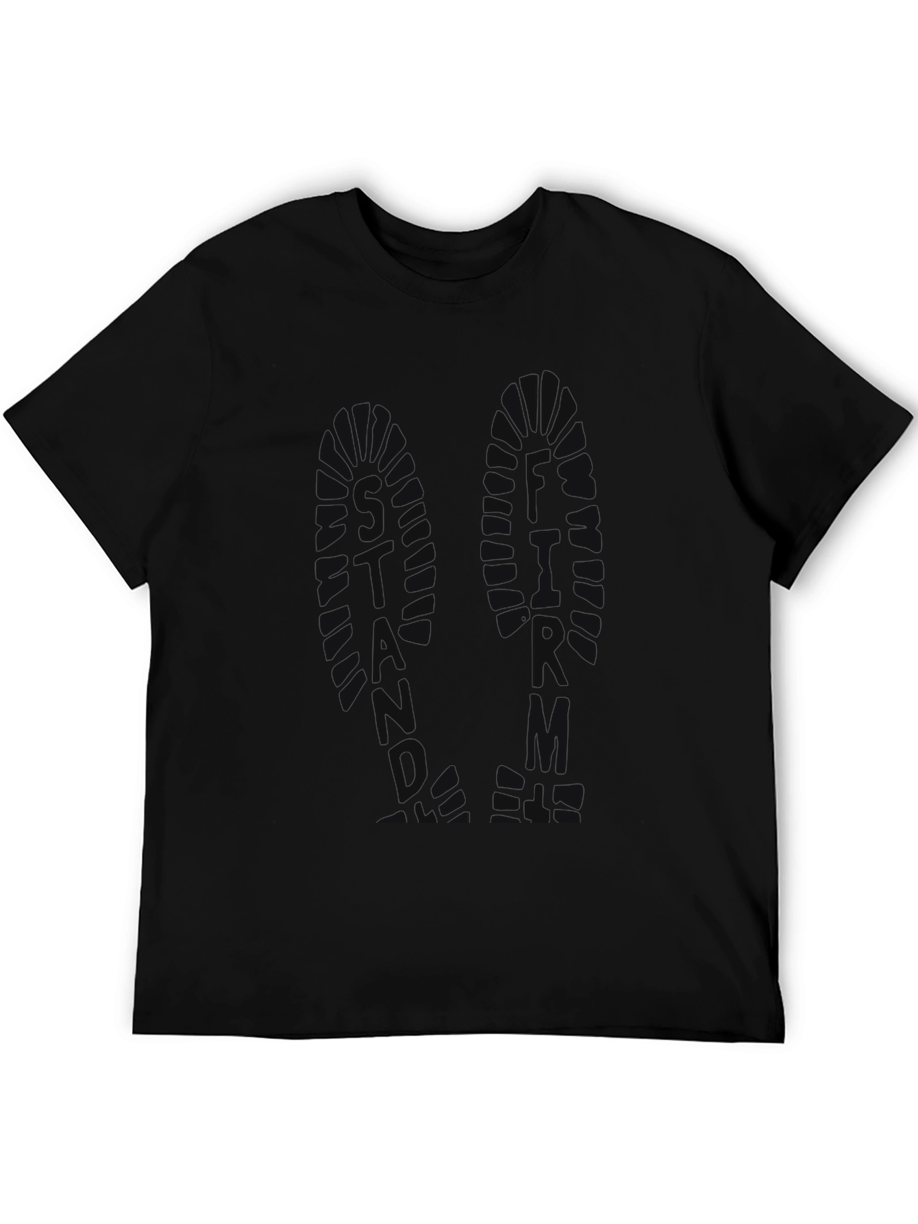 Black Graphic Print T-Shirt