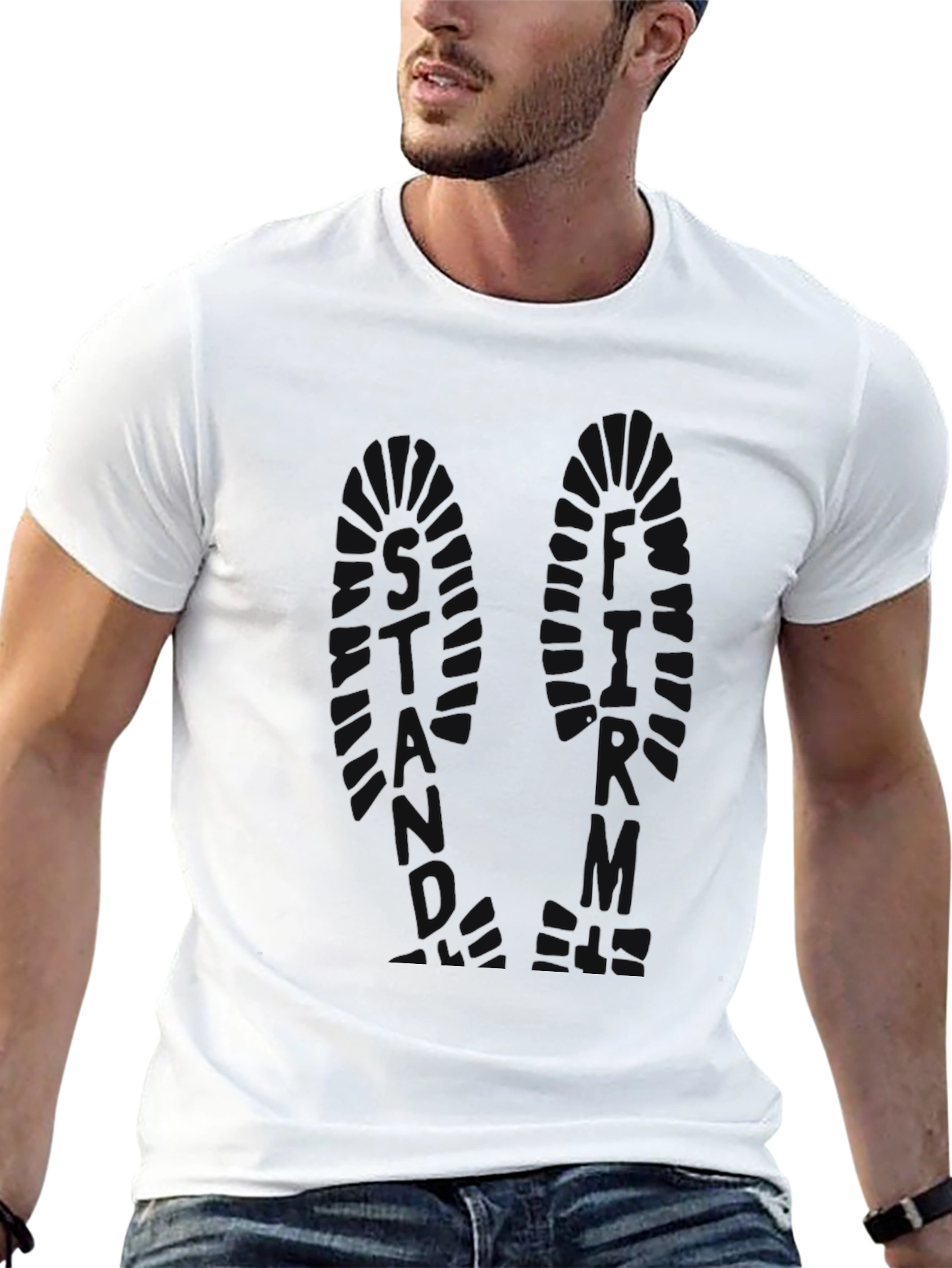 Black Graphic Print T-Shirt