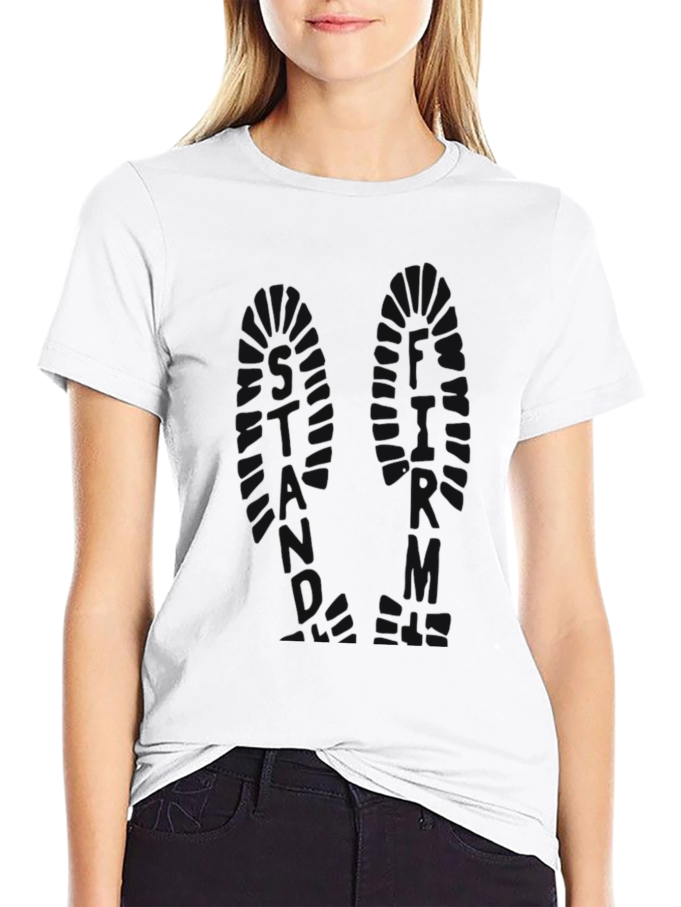 Black Graphic Print T-Shirt