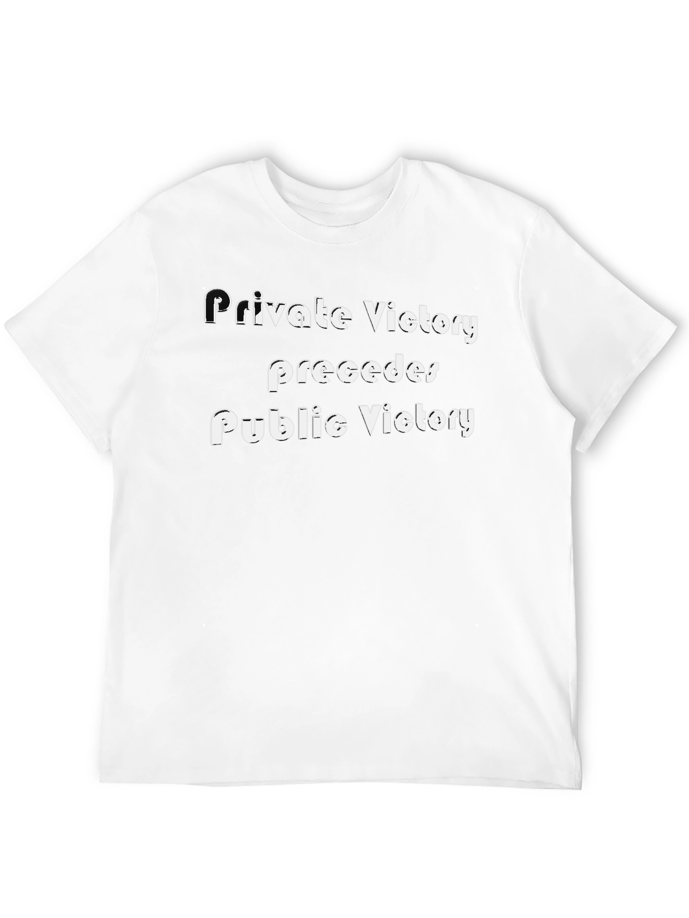 Inspirational Victory Quote T-Shirt - Black