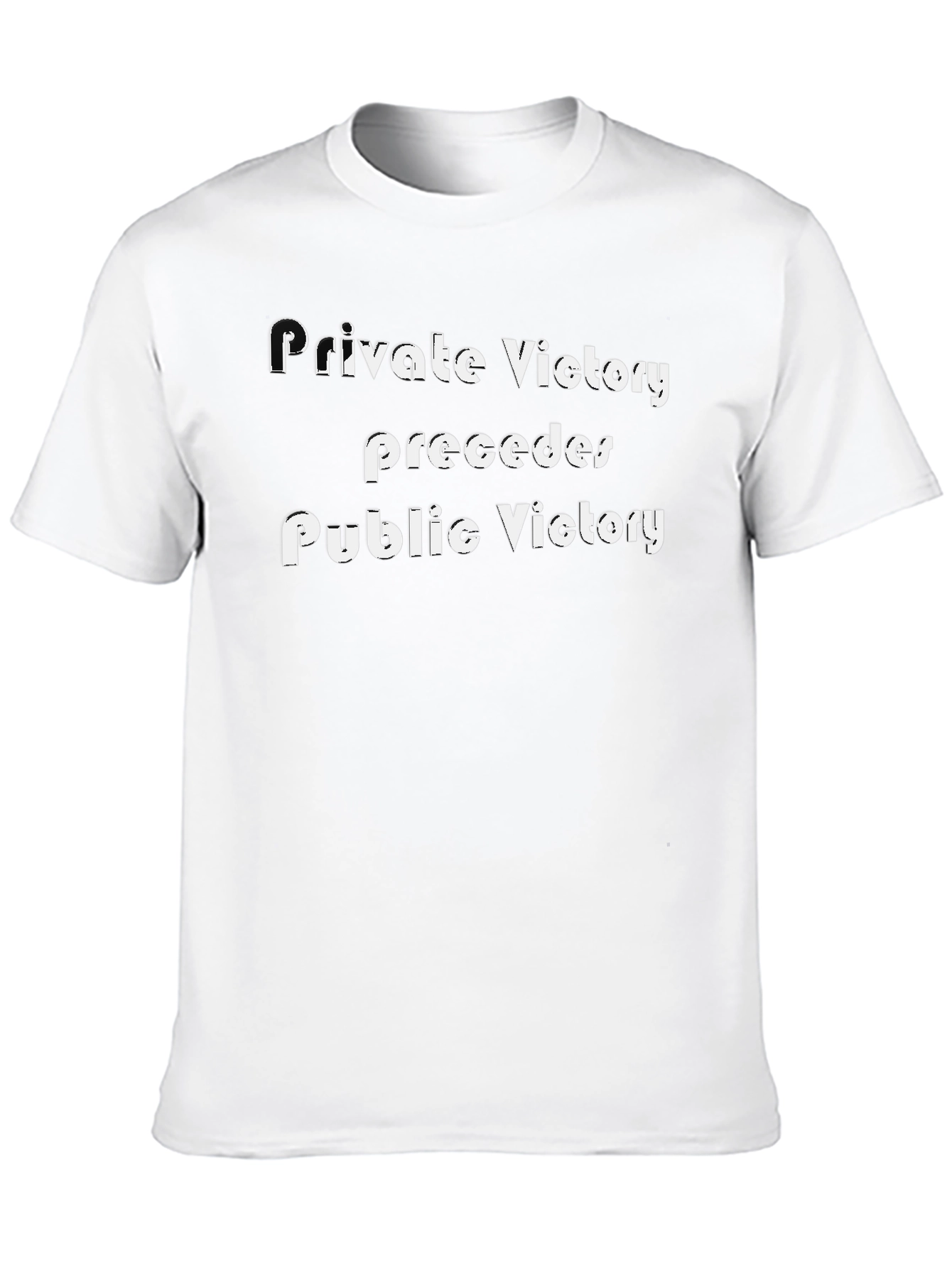 Inspirational Victory Quote T-Shirt - Black