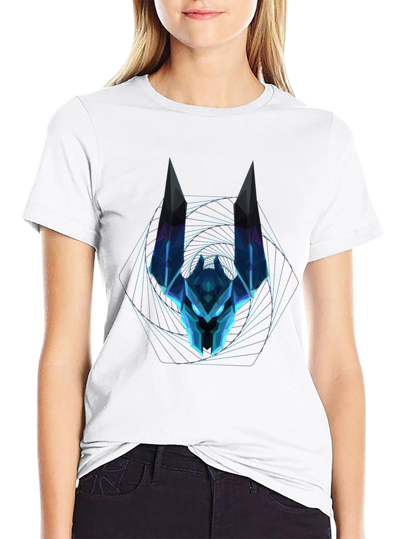 Geometric Anubis T-Shirt - Cool Graphic Tee