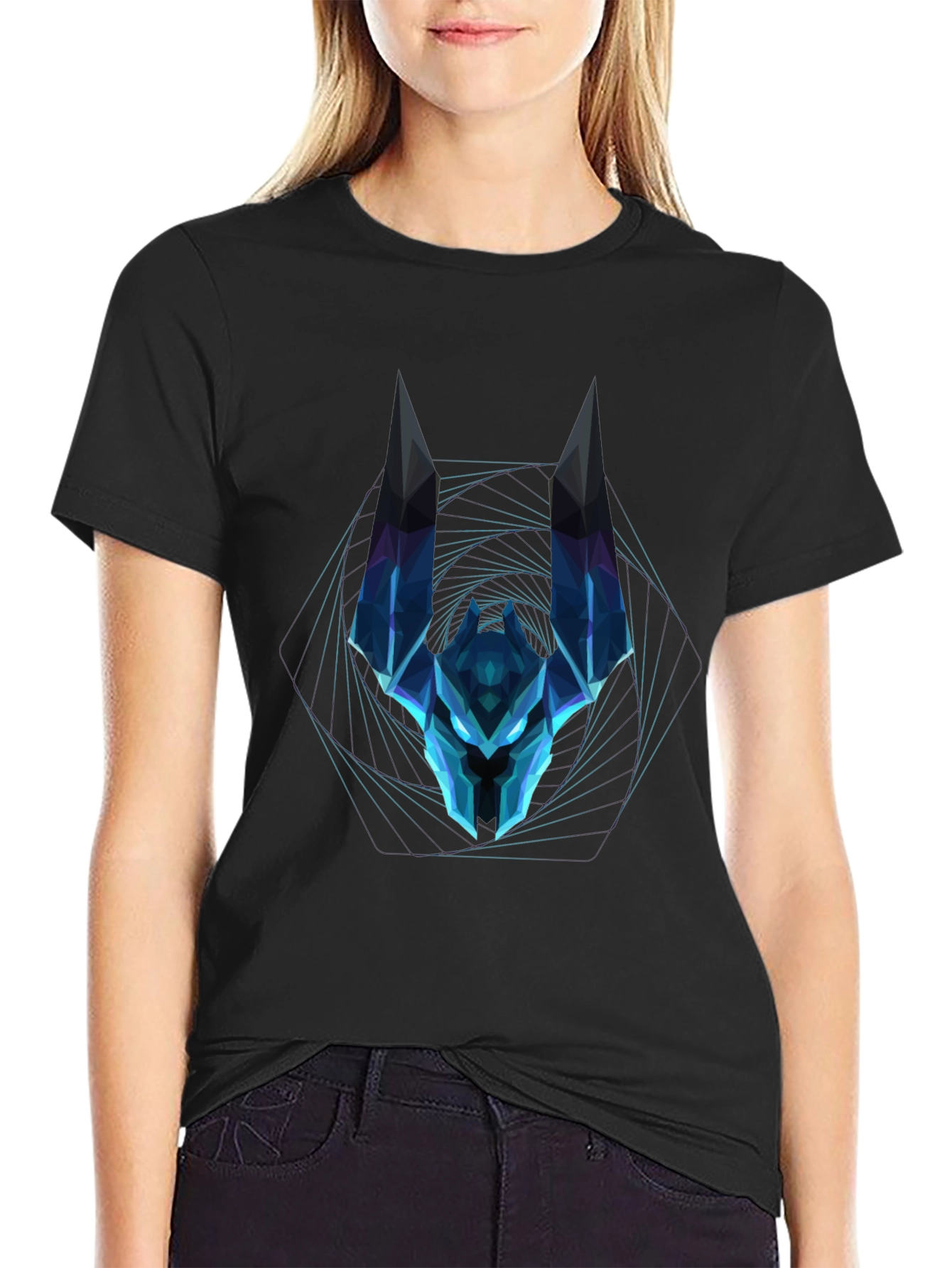 Geometric Anubis T-Shirt - Cool Graphic Tee