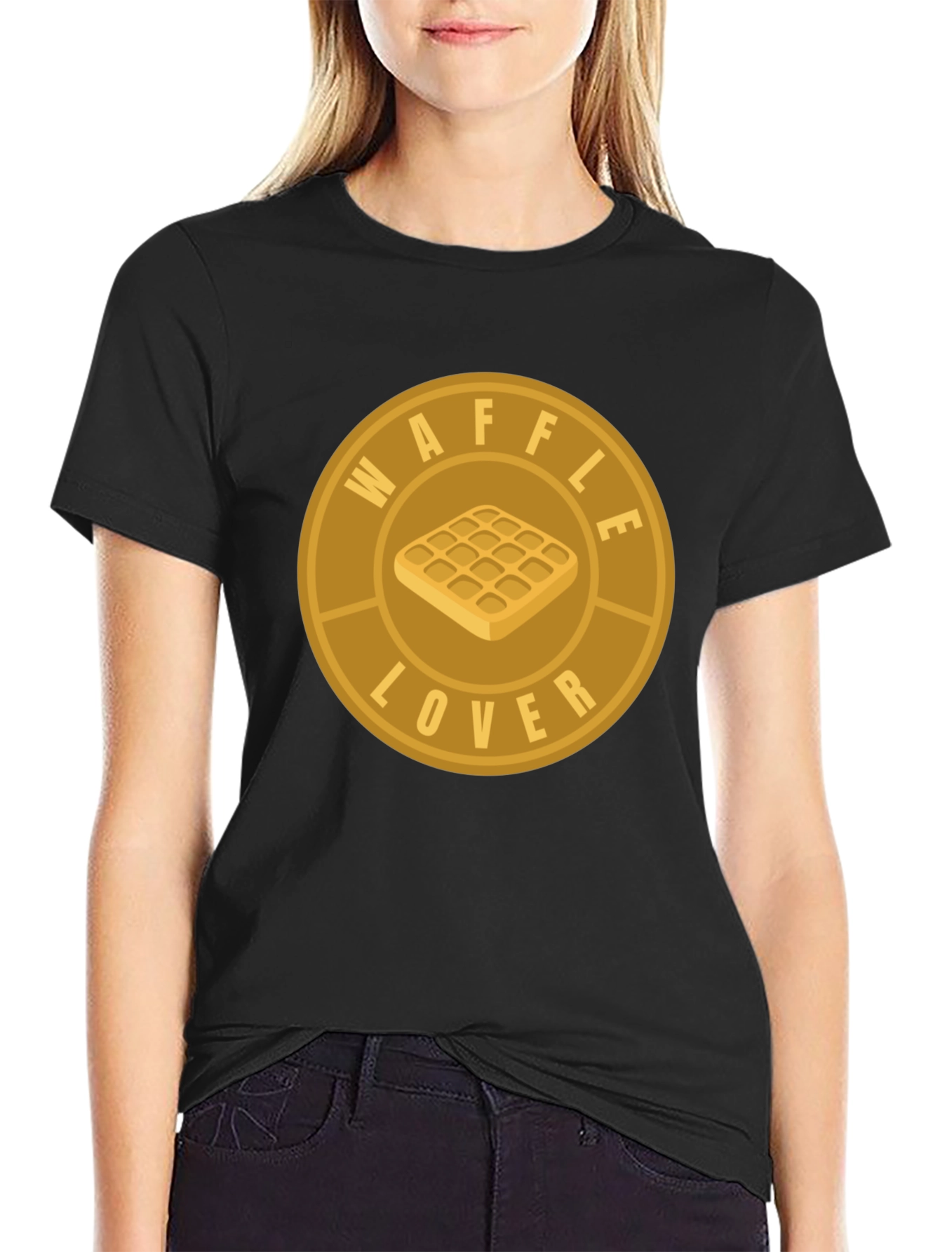 Waffle Lover Graphic T-Shirt - Casual Comfort