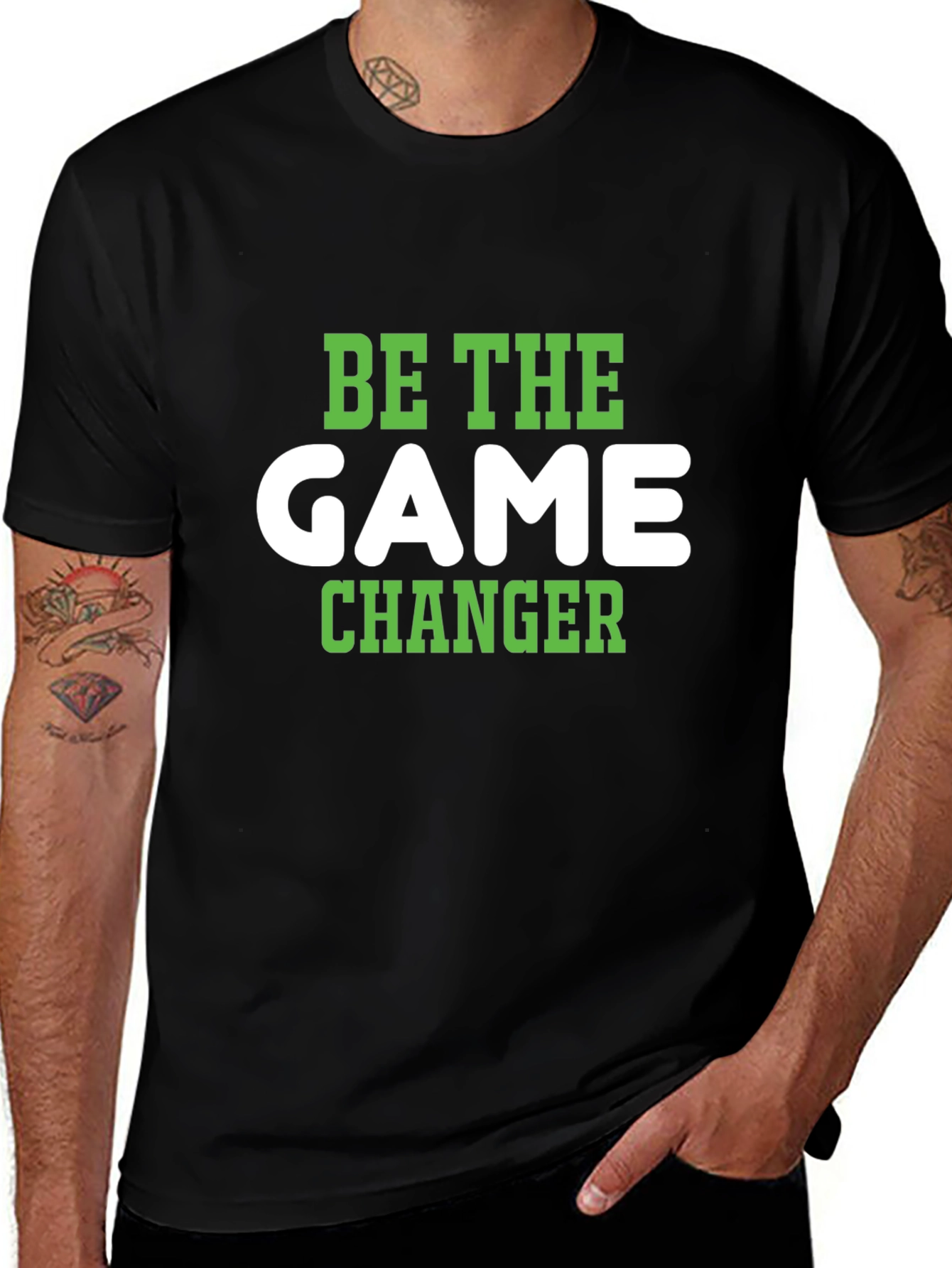 Be the Game Changer Graphic Tee - Black