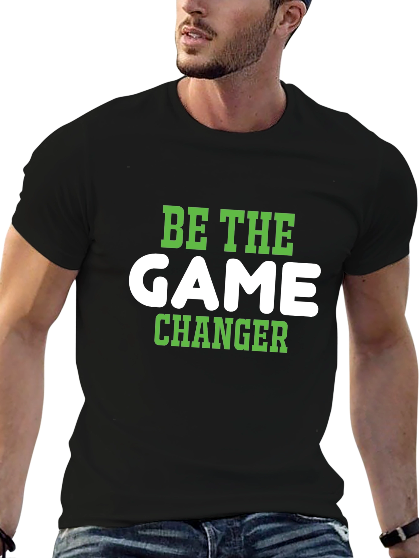 Be the Game Changer Graphic Tee - Black