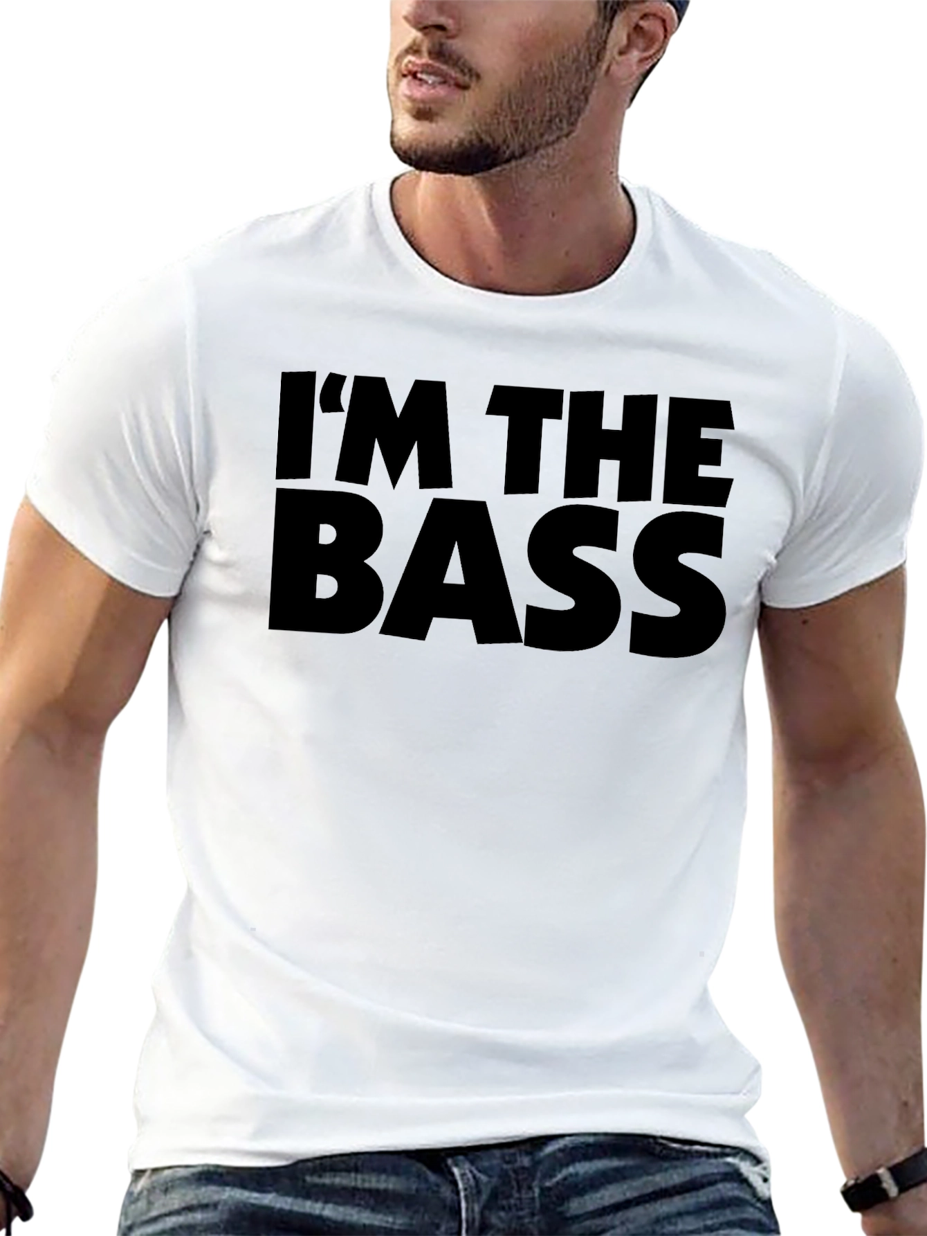 Im the Bass Funny Black T-Shirt