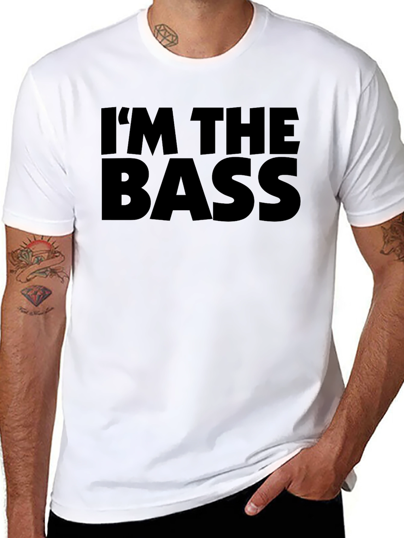 Im the Bass Funny Black T-Shirt