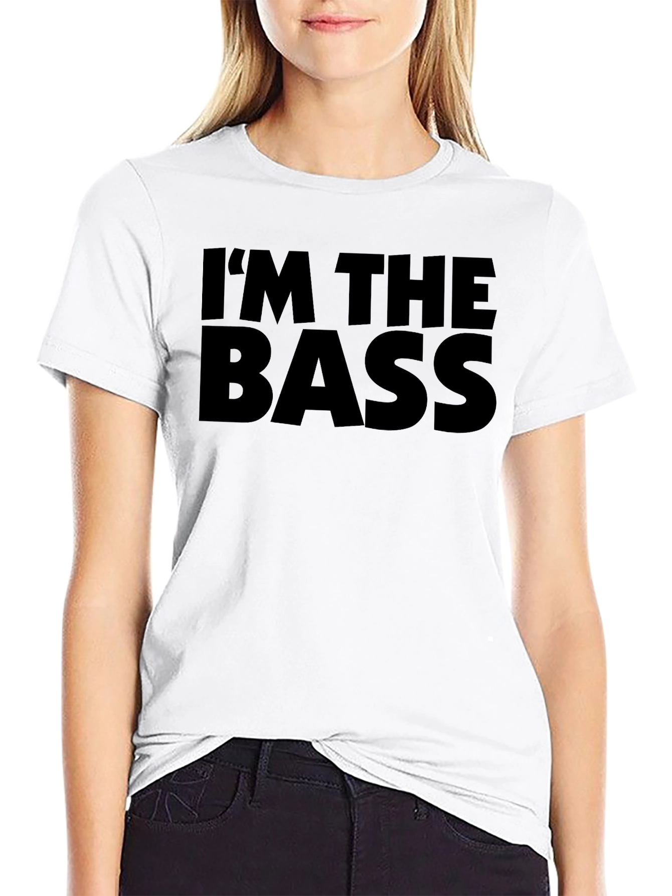 Im the Bass Funny Black T-Shirt