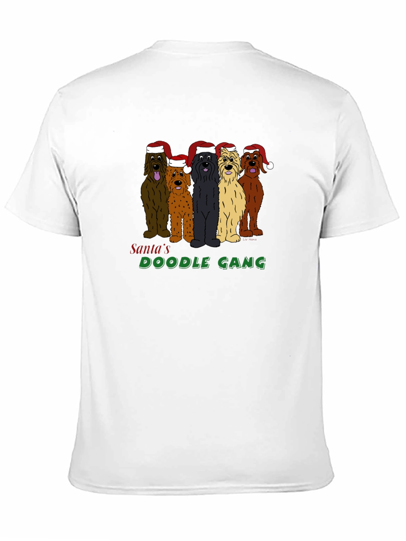 Santas Doodle Gang T-Shirt: Holiday Fun!