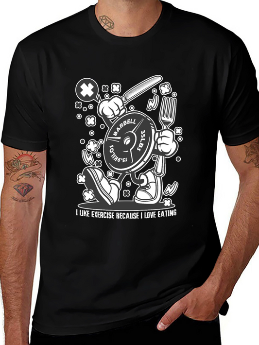 Funny Workout T-Shirt: Exercise Because I Love Eating
