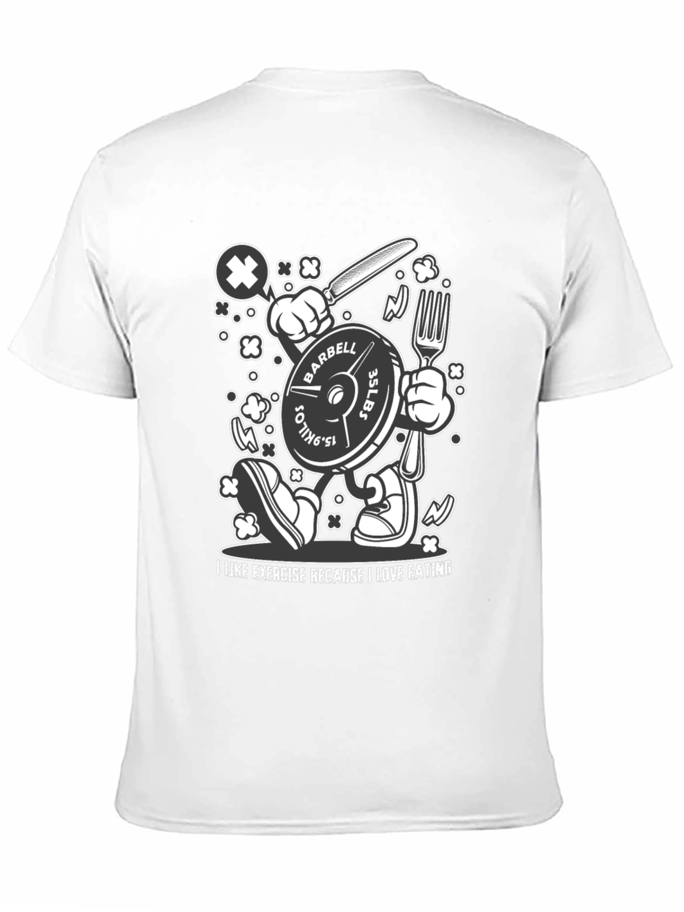 Funny Workout T-Shirt: Exercise Because I Love Eating