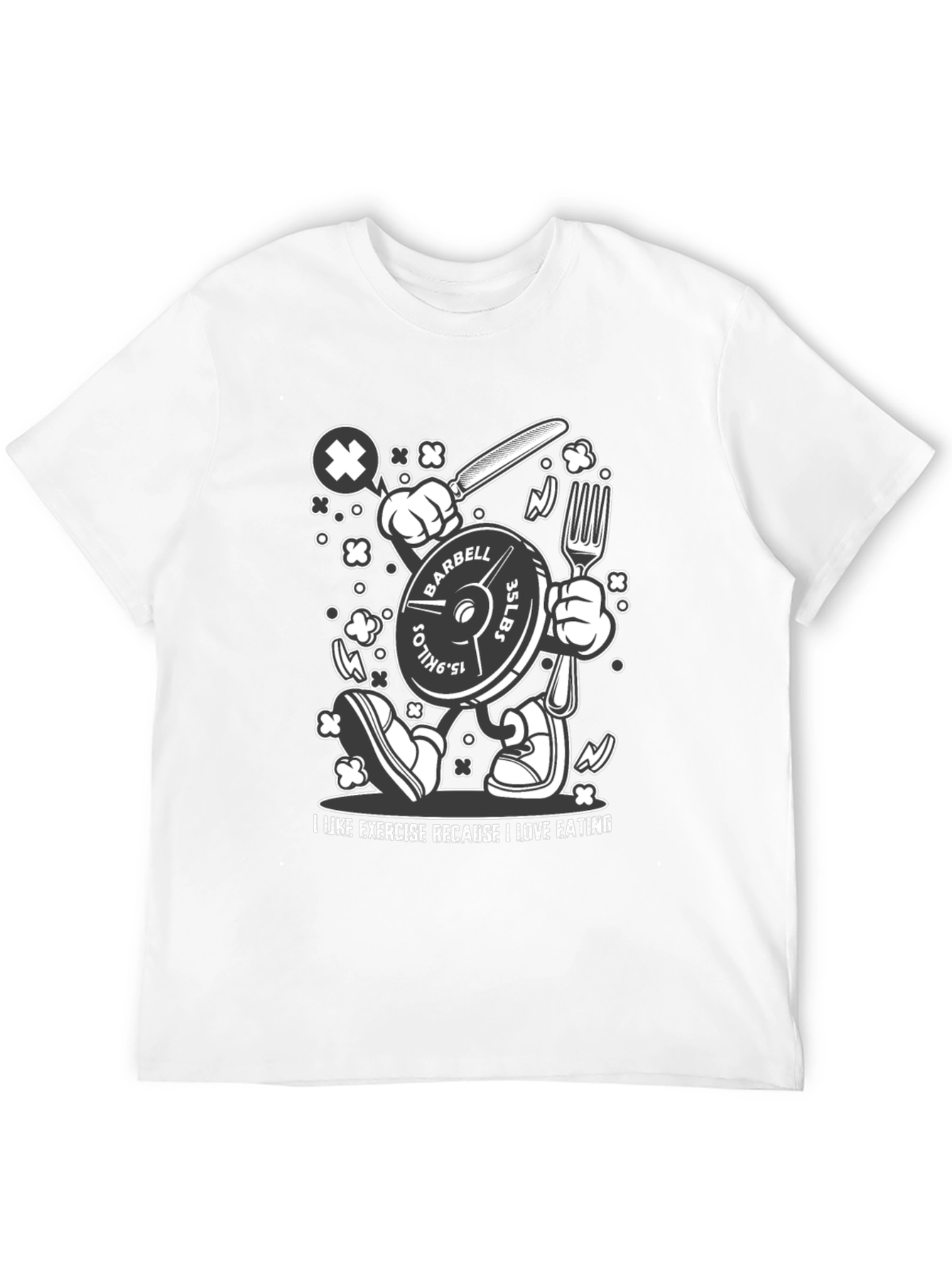Funny Workout T-Shirt: Exercise Because I Love Eating