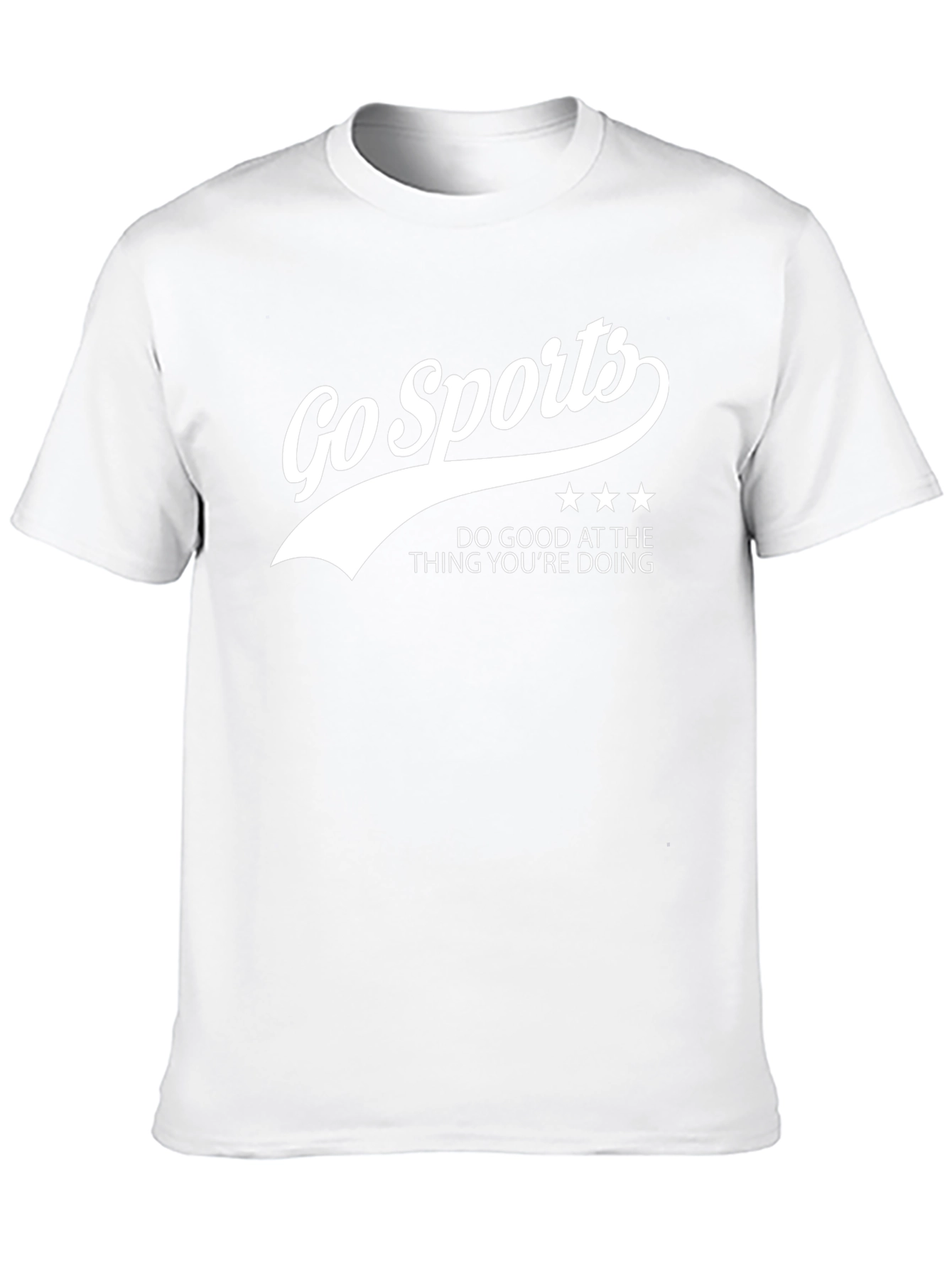 Go Sports Slogan Black T-Shirt